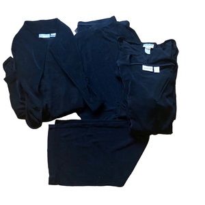 Chico’s 4 Piece Black Wrinkle Free Travel Bundle